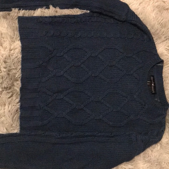 Murdochs Sweaters - Navy Blue Knitted Sweater